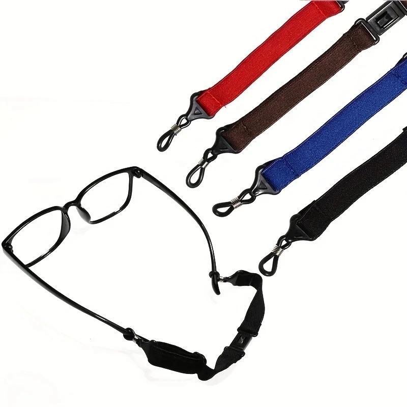 1 pièce-support de cordon pour lunettes antidérapant, cordon pour lunettes de sport réglable, lanière chaîne pour lunettes