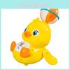 Top Ball Yellow Duck Light And Sound Toy With Rotating Effects For Kids And Toddler Play