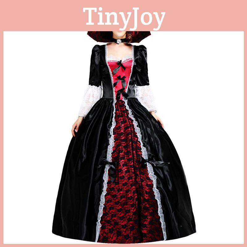 Elegant And Enchanting European Style Female Vampire Cosplay Dress For Parties