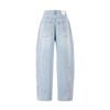 Navigare Women's Vintage Washed Denim Banana Jeans