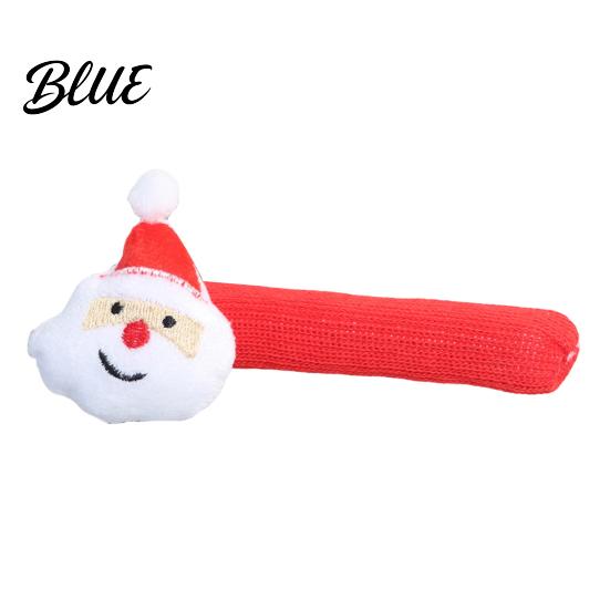 Soft Plush Door Handle Sleeves Knitted Christmas Doorknob Covers Santa Reindeer Decor Anti‑Slip Protector Sleeves Winter Anti Collision