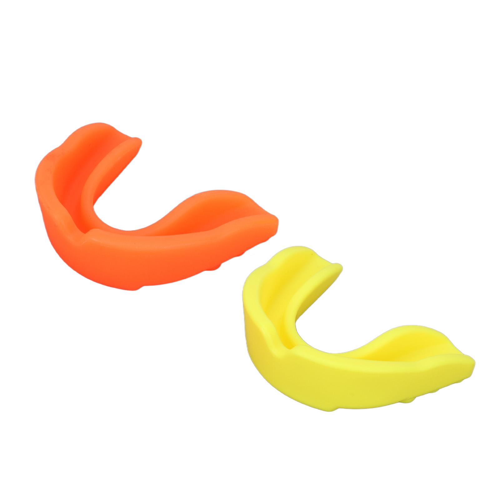 2pcs Mouth Guard Adult Silicone Portable Sports Mouth Guard for Football Basketball Lacrosse Boxing