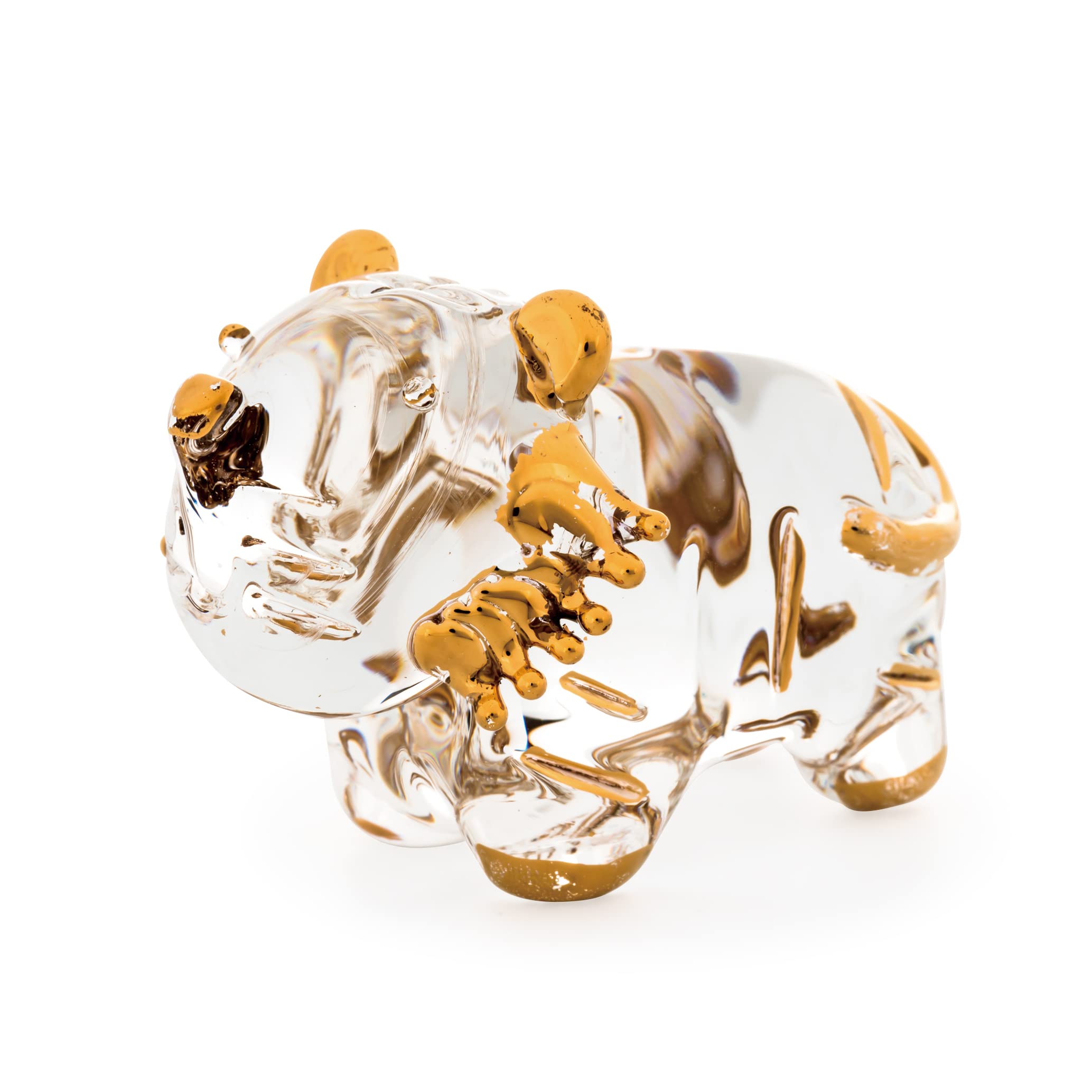 Castle Enterprises Милое Стекло Ручная Работа Удача Твердое Золото [Знак Зодиака Тигр] Большой