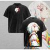 Tokyo Ghoul Juzo Suzuya T-shirt Anime Washed Oversized T Shirt Men Women Clothing Summer Short Sleeve Pure Cotton Tees Tops