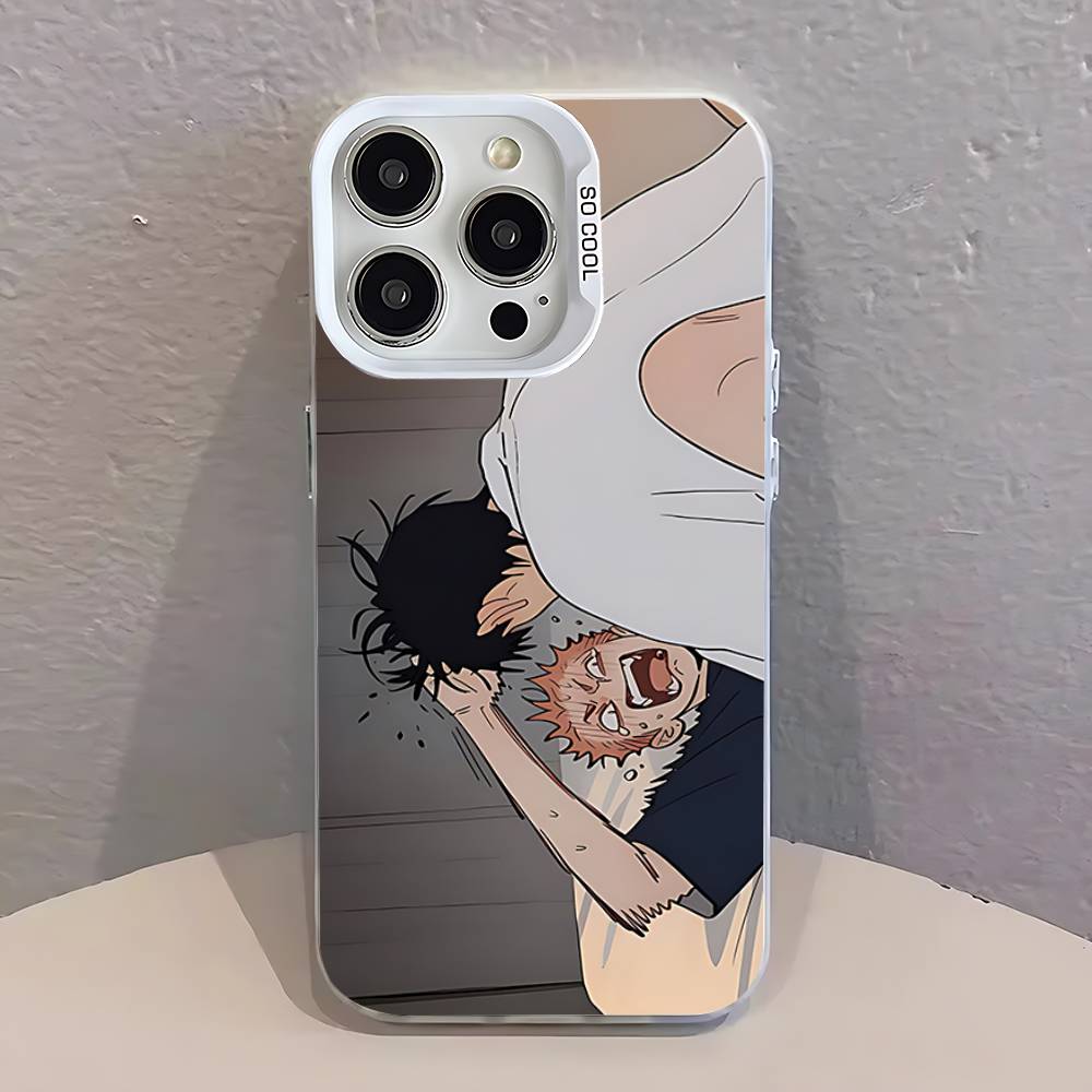 Cartoon BL 19 Days Comics Phone Case For iPhone 17,16,13,12,11,15,14,Pro,Max,Plus,SE4,Air,Mini White IMD Matte