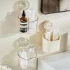 Multifunctional Adhesive Bin For Shower And Kitchen Storage Securely Holds Items Without Drilling Modern Simple Style