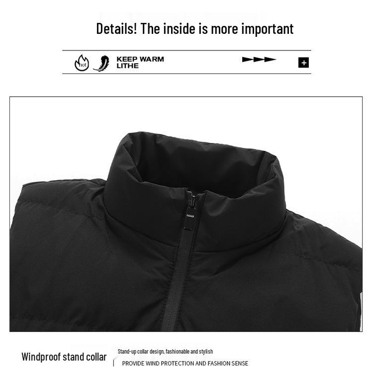 Popular Plus Size Men's Casual Vest - Loose and Warm Down Cotton for Autumn/Winter