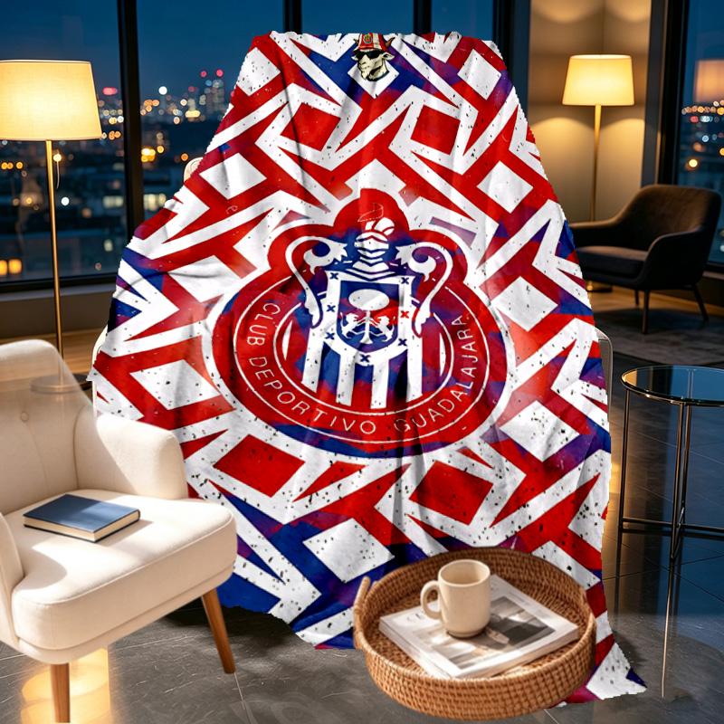 Club Deportivo Guadalajara Print Blanket - Soft & Comfortable, for Bedroom, Travel, Sofa, Home Decoration - Birthday Christmas Gift for Friend