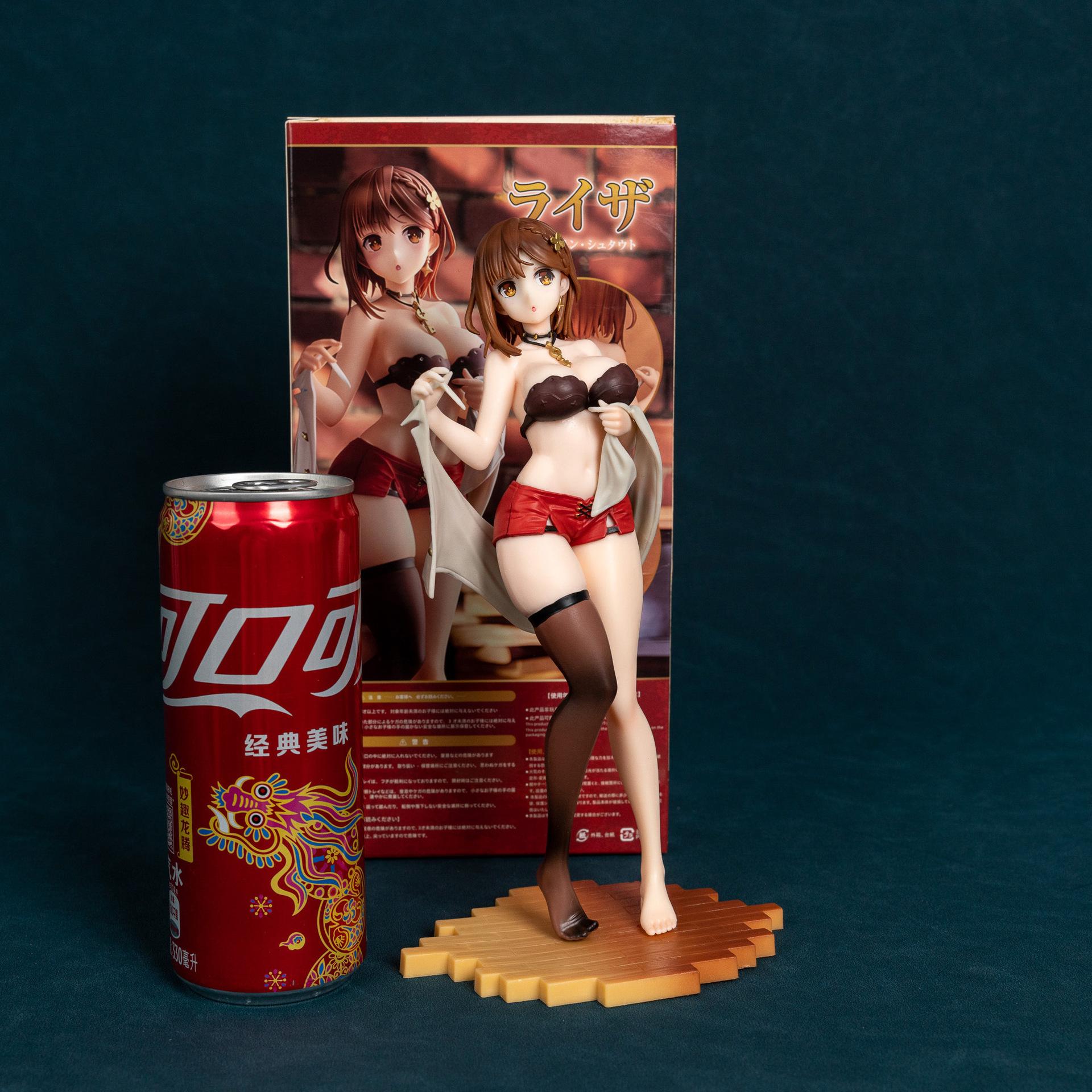 

23CM Anime Atelier Ryza 2 Ushinawareta Denshou to Himitsu no Yousei Reisalin Stout Figure 1/7 Okigae Mode Model Toy Toy Figure With box