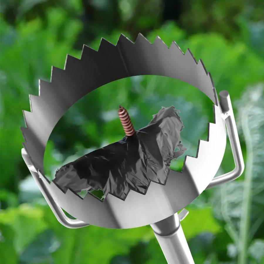 New Mulch Hole Puncher Metal Stainless Steel Greenhouse Film Punch Retractable Hole Opener Gardening & Planting Tools