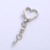 Portable Heart Keychain Pendant Spring Buckle Clasps for for Craft Enthusiasts