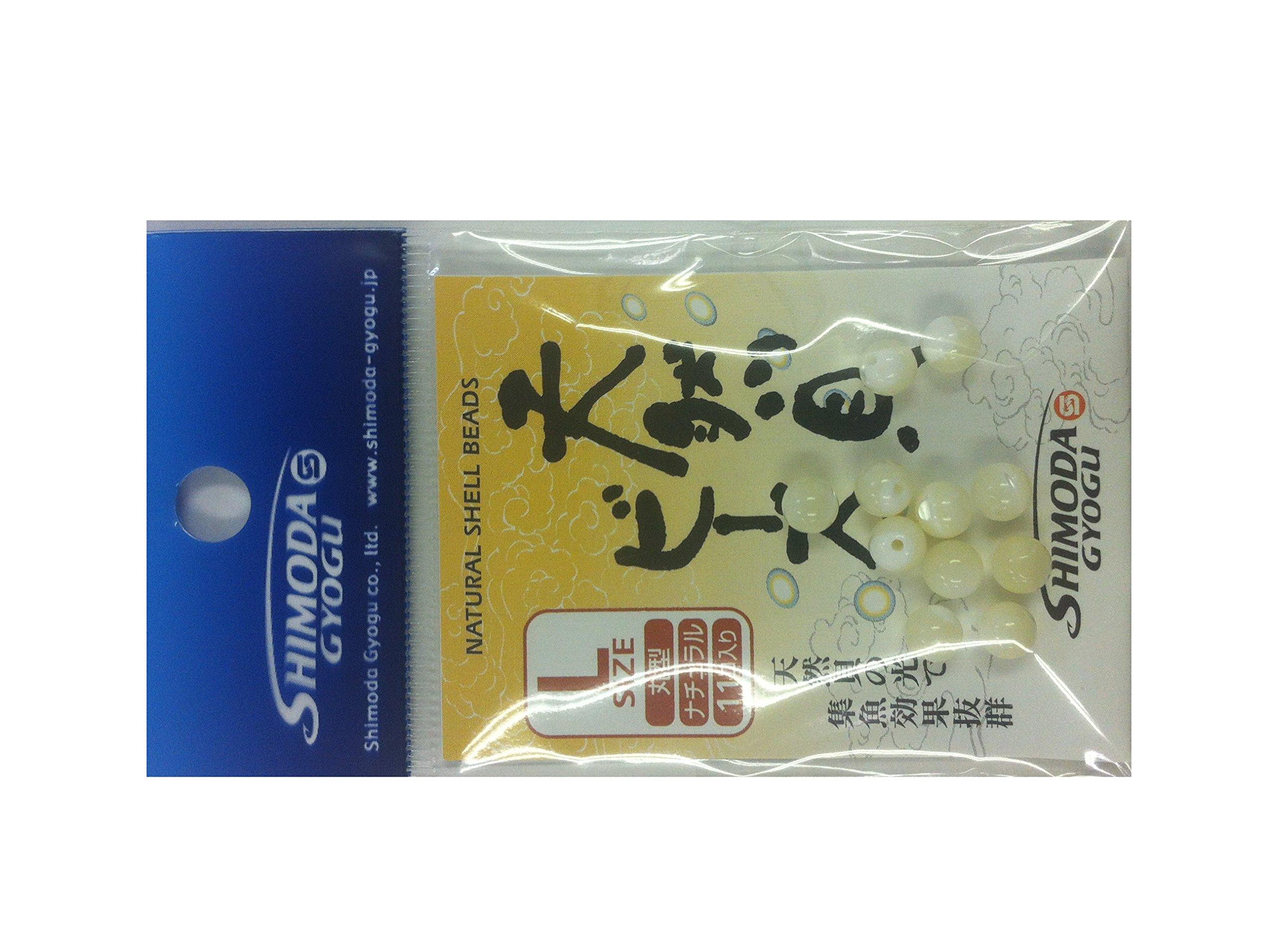 Shimoda Fishing Gear Natural Shell Beads Round L Natural L