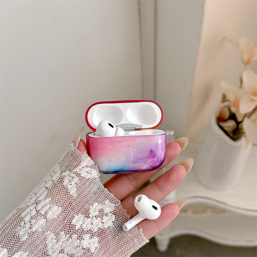 Applicable to Apple AirPods 1 generation smudging gradual change earphone cover PRO1 personalized pendant case PRO1 protective cover