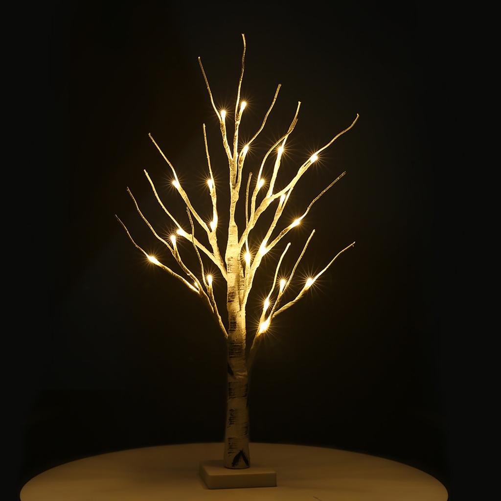 Light Tree Natural Texture Pre-installed Warm LED Lights Home Decoration