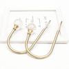 1pc Large Stylish Curtain Hold Back Metal Tie Tassel Arm Hook Loop Holder U Shaped Round Window Wall Decoration Hanger 2024 LS
