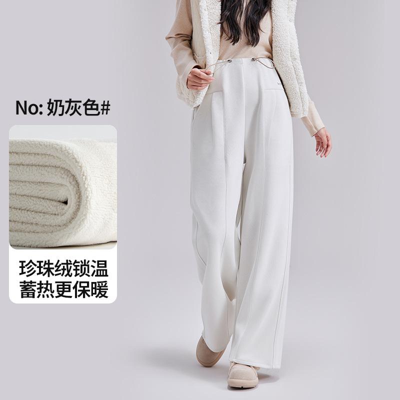 

Брюки для беременных повседневные брюки свободные осенне-зимние флисовые утепленные термобрюки для беременных женские большого размера драпированные брюки-кюлоты для беременных XL