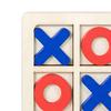 14,7*14,7 cm Trä Luffarschack Spel Pedagogiska Leksaker XO Bordleksak