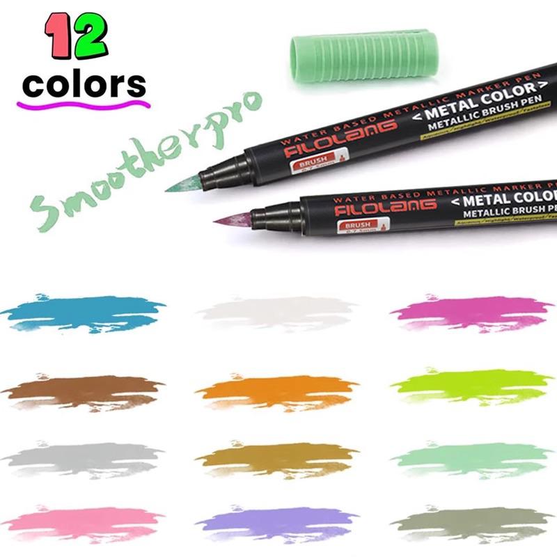 Feloran Xiuli Soft Brush Calligraphy Pen for Greeting Cards and Planners