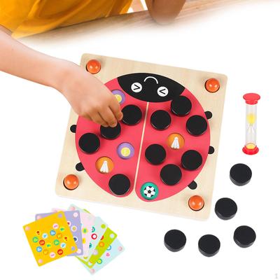 Family Board Game Wooden Memory Chess for Girls Boys Children Preschool