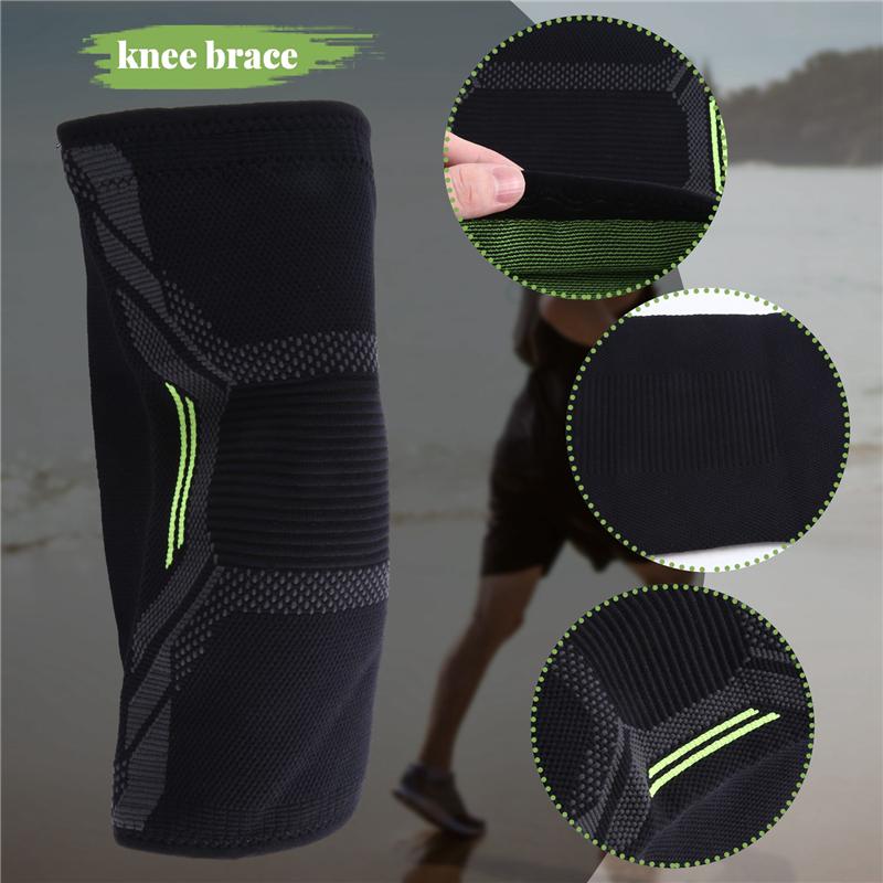 

B03B-Breathable Basketball Football Sports Kneepad High Elastic Volleyball Knee Pads Brace Training Knee Support Protect