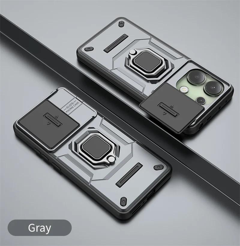 Armor Case For Xiaomi Poco X6 Pro F6 F5 M6 Pro C65 5G 4G Protective Cover Ring Magnetic Holder Coque Fundas Capa