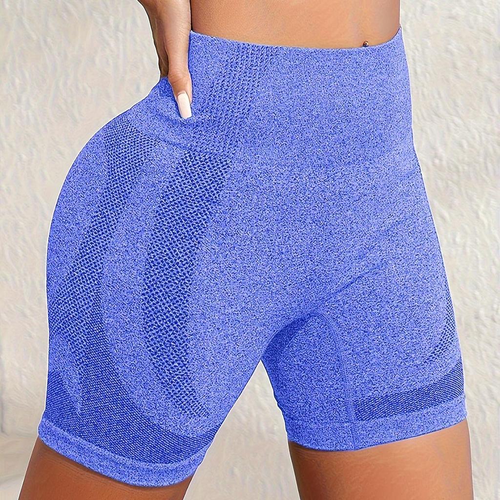 Seamless Gradient High-Waist Butt-Lifting Yoga Shorts for Women - Quick-Dry Fitness & Outdoor Sports