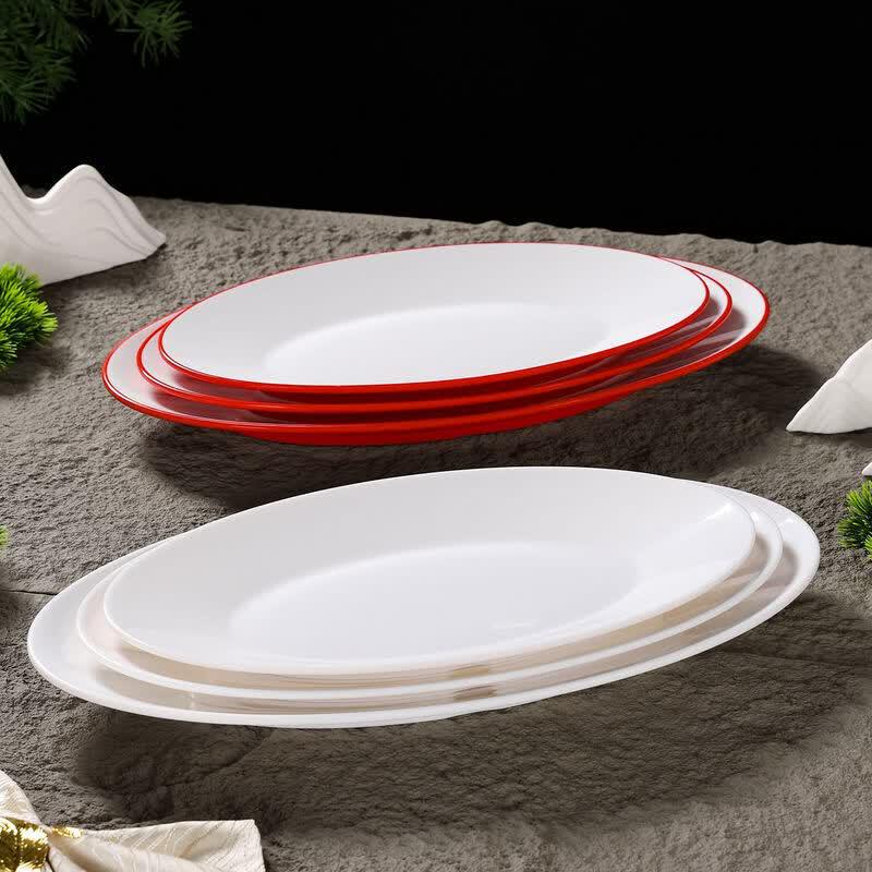 Drion Melamine Oval Fish Plate 14 inch