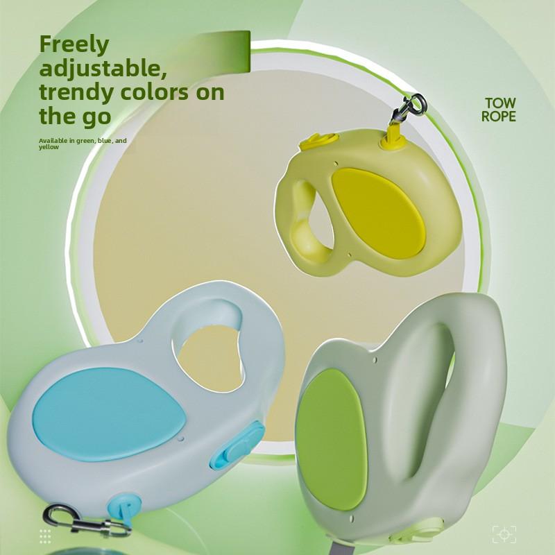 New Medium and Small-sized Dog Automatic Retractable Leash, Dopamine Pet Leash, 5M Retractable Dog Walking Leash