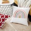 Rainbow Cute Print Pattern Throw Pillowcase Home Sofa Bed Decorative Pillowcase Car Office Decorative Pillowcase