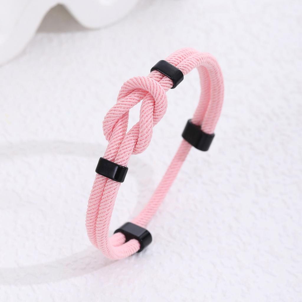 Handmade Milan Rope Adjustable Men Bracelet with Knot Design