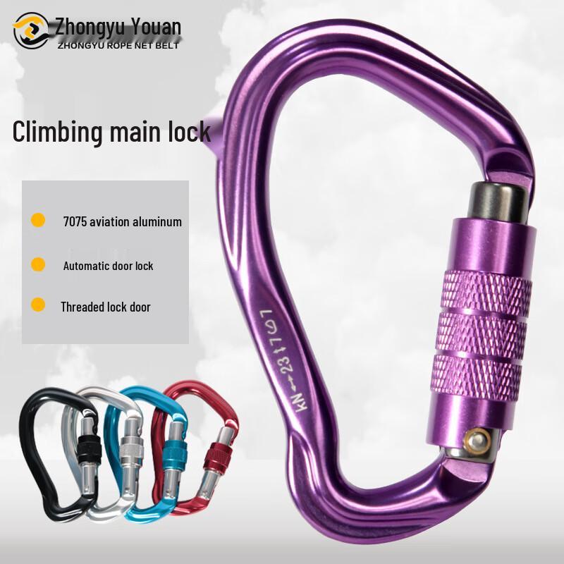Zhongyu Youan Professional Rock Climbing Screw Lock Carabiner