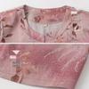 Women's Mid-Aged & Elderly Round Neck Thin Cardigan Shirt