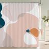 JY01Flower Shower Curtain Bathroom Waterproof Polyester Shower Curtain Floral Printing Curtains for Bathroom Shower with Hooks@1