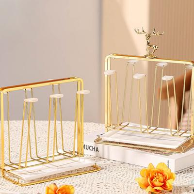 Égouttoir à tasses de cuisine de luxe doré, support, porte-égouttoir à tasses en fer, arbre pour tasses à café, verres, pour rangement sur le comptoir