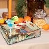 5D DIY Diamond Painting Serving Tray Wooden Diamond Art Tableware Manager Tray Diamond Decorative Serving Tray Home Decor Gift