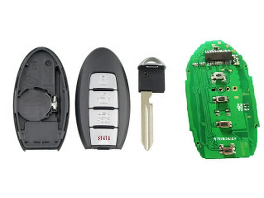 NS Teana 16-Year Smart Card Remote Key - 3+1 Button, 433MHz, 4A Chip