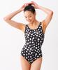 Jeteseu Women'S Splash U-Back Indoor Swimwear Cotton Clouds L4A5013
