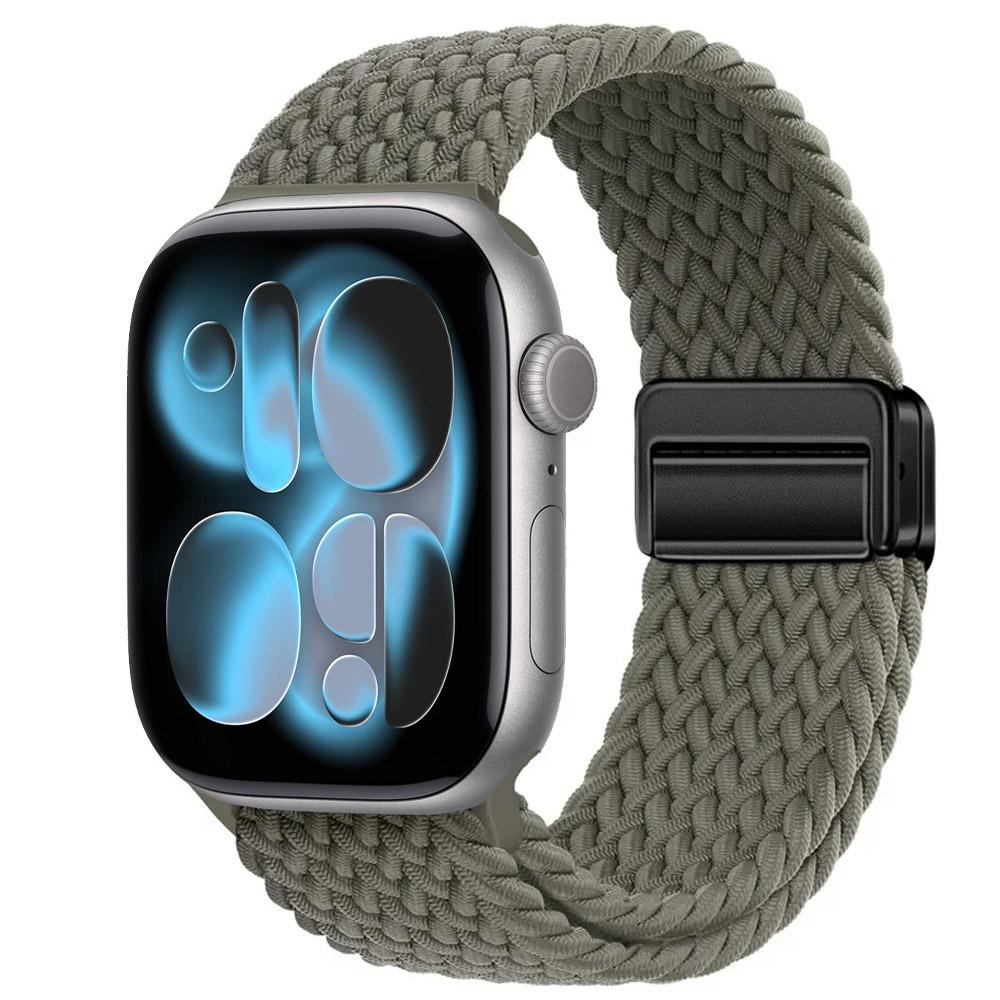 Nylon Strap for Apple Watch 11 10 46mm 42mm/Ultra 3 2 1 49mm Magnetic buckle Wristband iWatch 9 8 7 6 5 4 SE 45mm 44mm 41mm 40mm