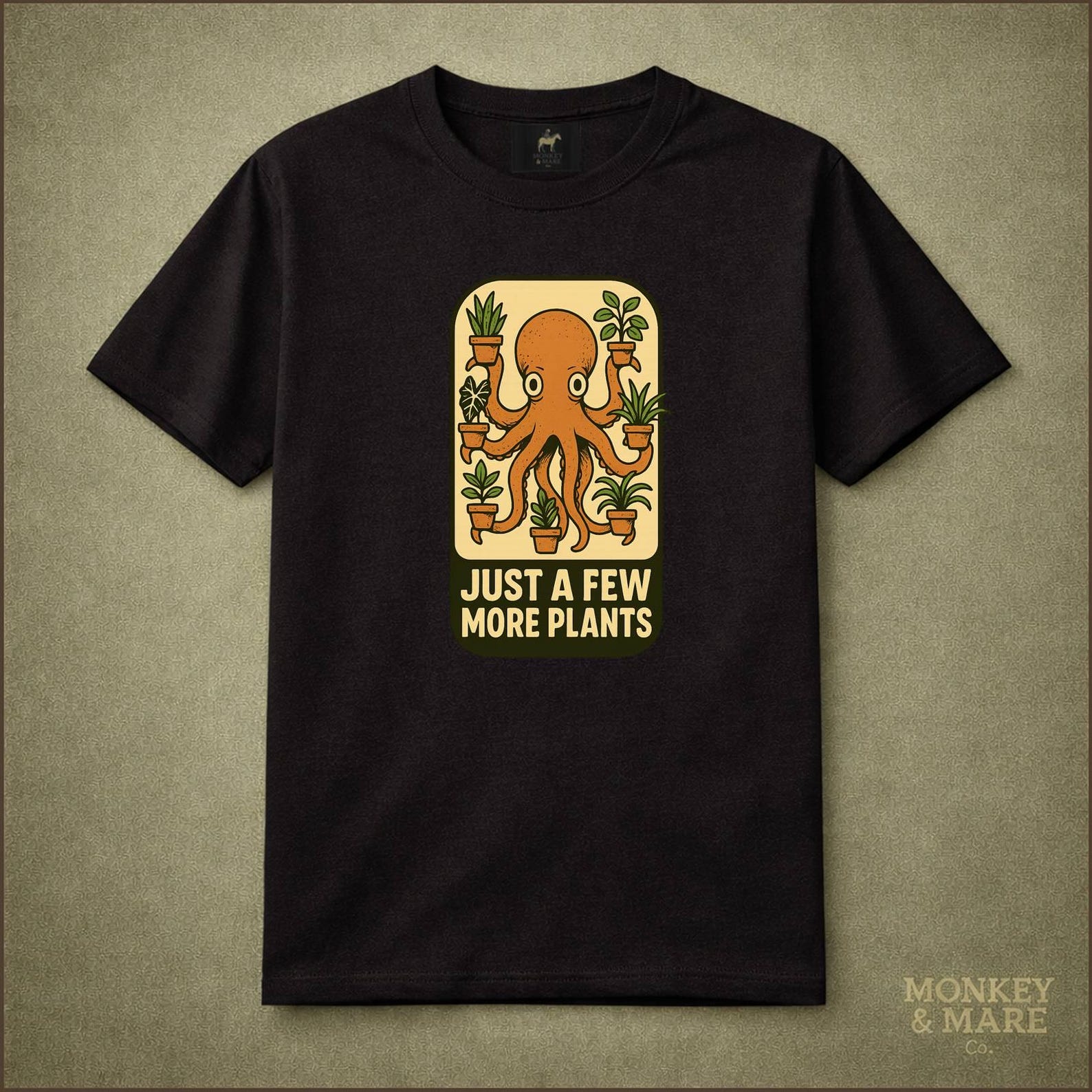 Octopus Houseplants Shirt, Just A Few More Plants, Funny Plant Lover Tee L