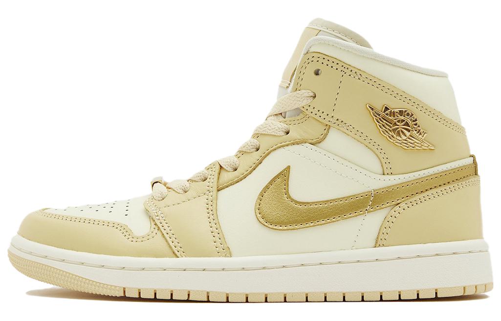 Jordan 1 Mid Se Pale Vanilla Metallic Gold Women s FB9892-200 41