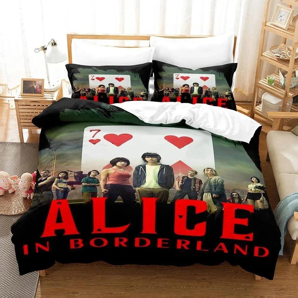 Comforter 3D Alice In Borderland Season 2 Bedding Set For Boys Bedroom Single Double Full Queen King Size