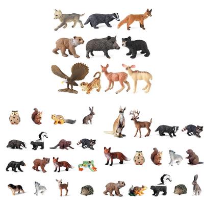 10/14/16pieces Simulation Animals Toy for Children Action Figures Wild Animals Figurines Home Plastic Models Home Decors