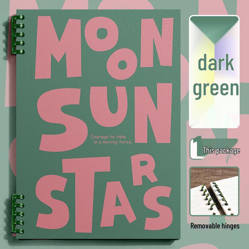 American Retro A5 Loose-Leaf Binder: Comfortable, Detachable Notebook for Simple DIY and Student Use