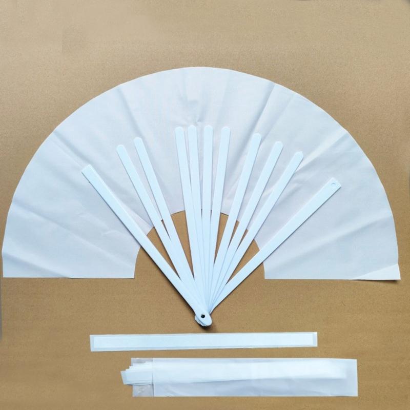 DIY Rohlinge Handventilator Wärmeübertragung Druck Faltbarer Handventilator für Tanzen, Hochzeitsauftritte Party Sublimationsventilator