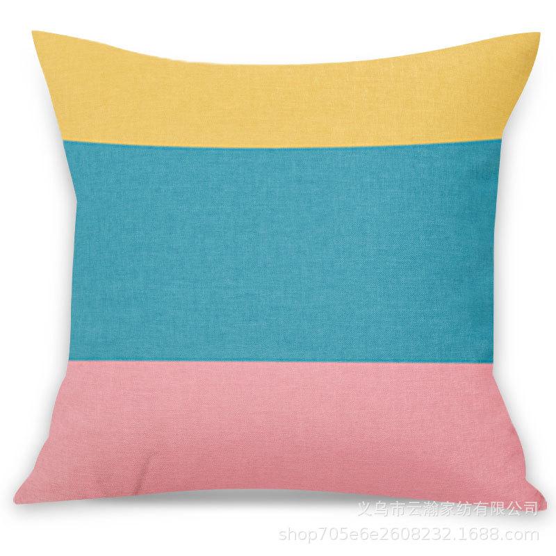 Pink Ins Fresh Plush Printed Pillow Case Creative Nordic Sofa Pillow Design Waist
