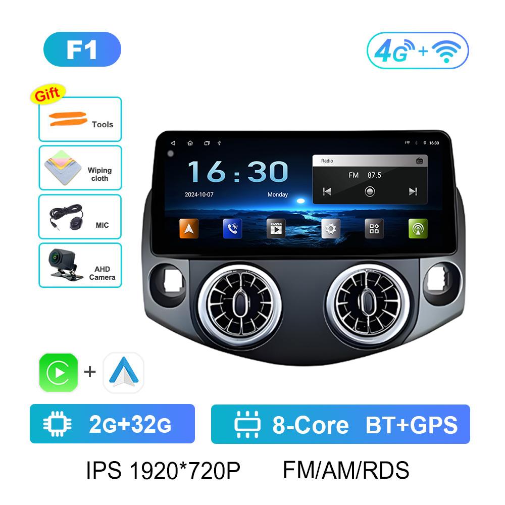 DSP Stereo GPS Navigation for Toyota RAV4 2007 2008 2009 2010 - 2011 Wireless Carplay Android Intelligent System Head Unit WIFI