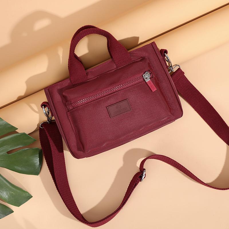 Waterproof Nylon Shoulder Bag Women's Multi-Compartment Mobile Phone Bag Handbag Crossbody Bag