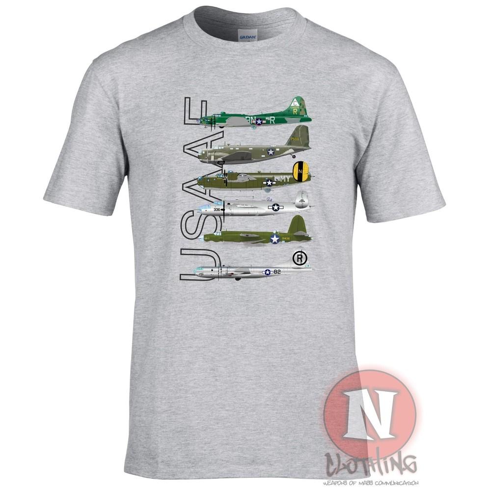 Ww2 Usaaf Bombers TShirt Flying Fortress B29 B26 B25 B17 B18 Us Army Airforce