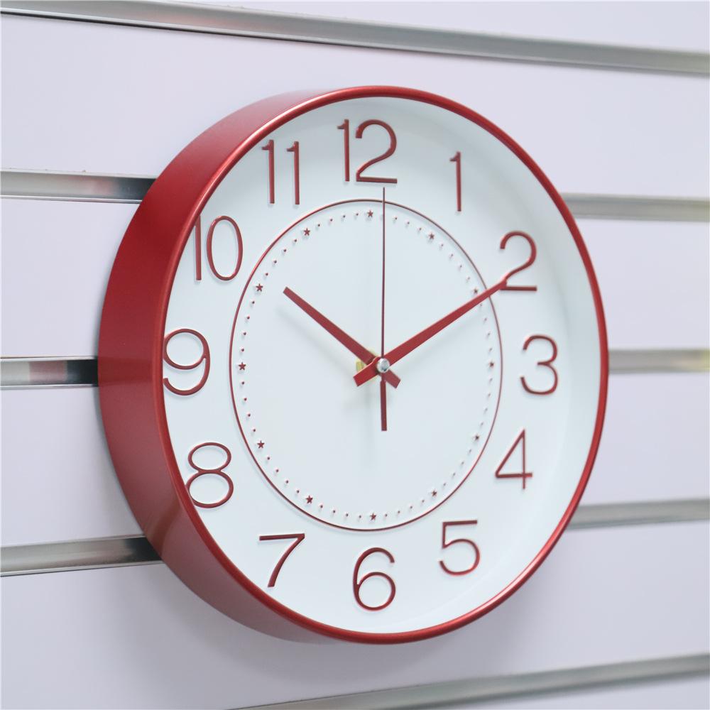 8-inch 20CM Core Clock Wall Clock Living Room Creative Clock Wall Watch Simple Home Silent Quartz Clock