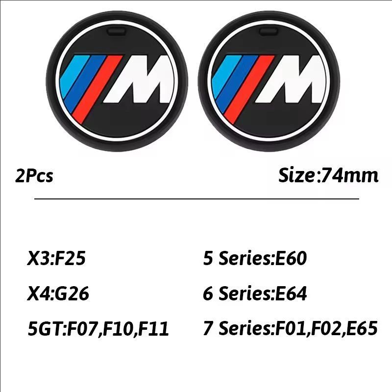 2 Stück Auto Wasserbecher Flaschenhalter Anti-Rutsch Wasserdichte Matte / Aufkleber Für BMW M E46 E39 E90 E36 E60 E34 E30 F30 G20 X1 X2 X3 X5 hkvr74